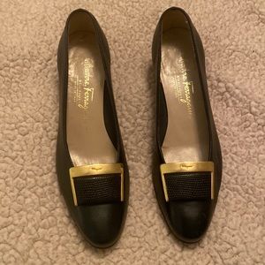 Salvatore Ferragamo 5.5 Heels Pumps black leather